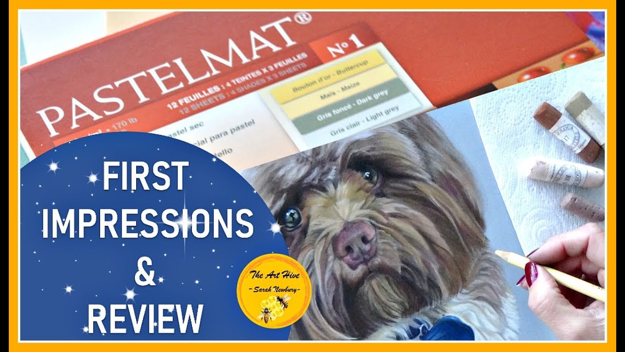 😍Clairefontaine PASTELMAT Paper- BEST paper for PASTELS? - Review and Demo (2018)