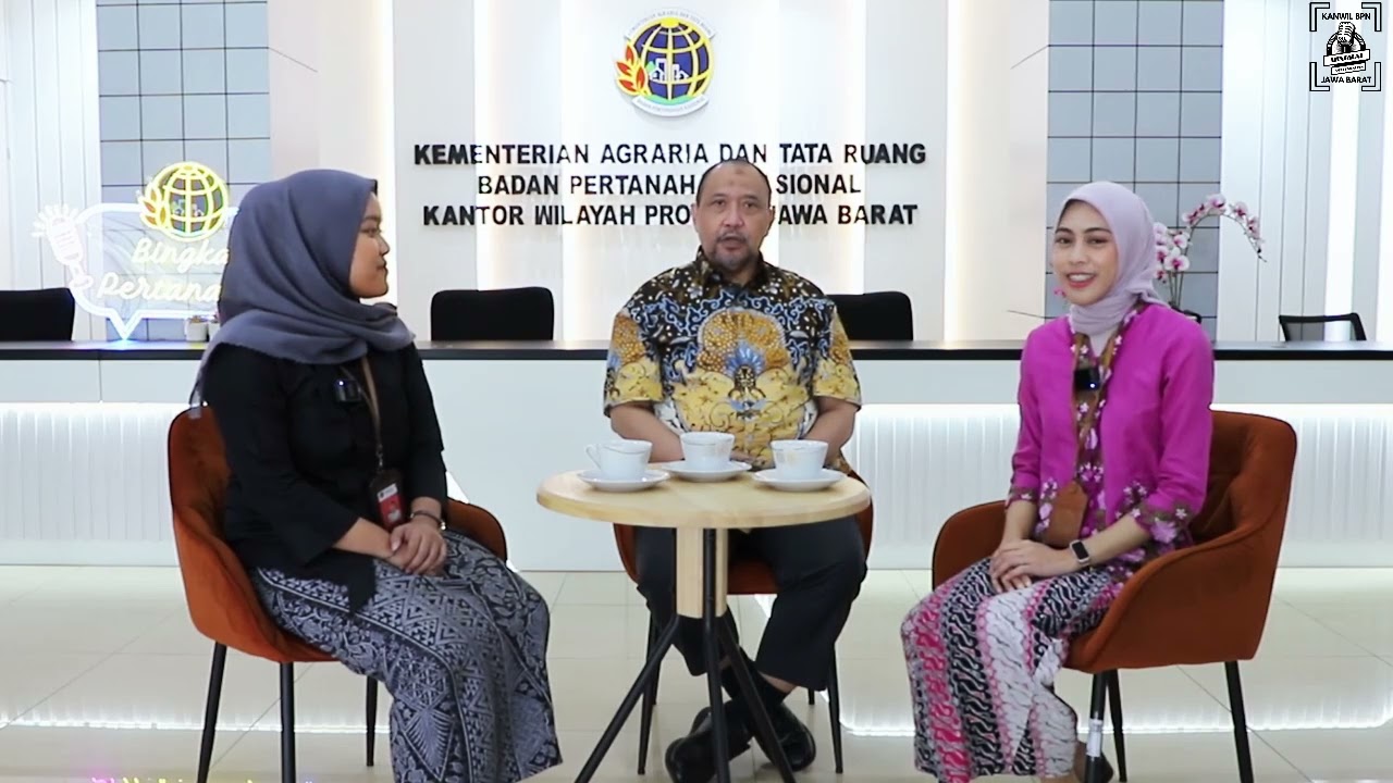 BINGKAI PERTANAHAN  BERSAMA KEPALA KANWIL BPN PROV. JAWA BARAT, YUNIAR HIKMAT GINANJAR, SH., MH.