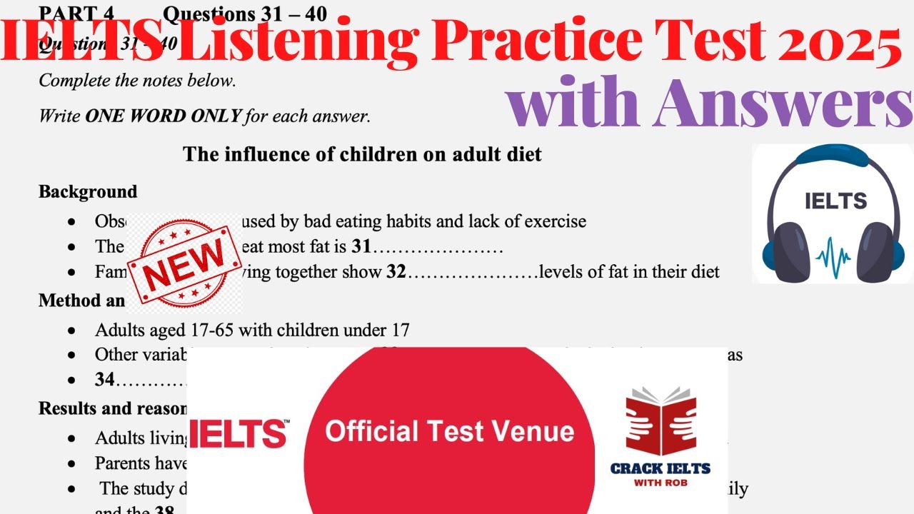 Тест IELTS Listening Actual 2025 с ответами | 29.10.2025