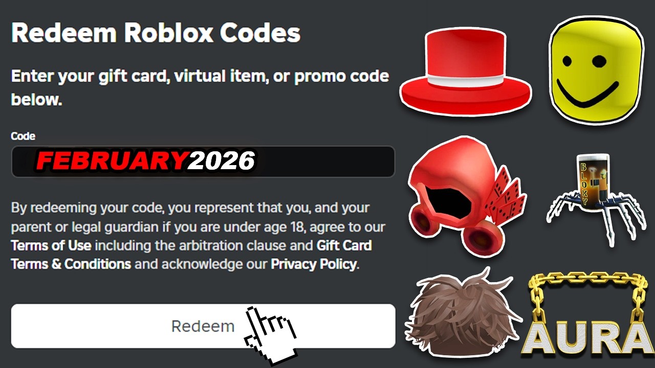 Все промокоды Roblox на февраль 2026 года для получения бесплатных предметов Roblox и бесплатного...