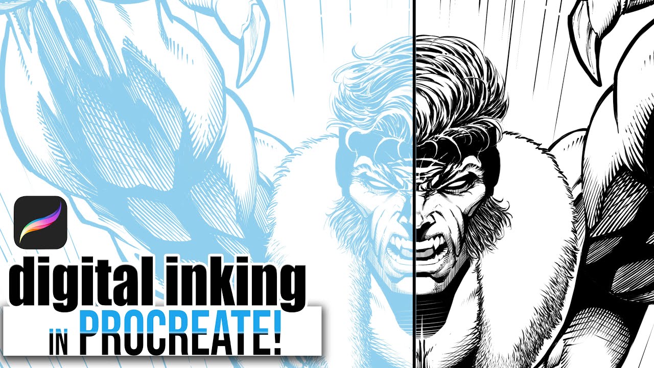 Digital Inking in Procreate [[ Rendering Tutorial ]]