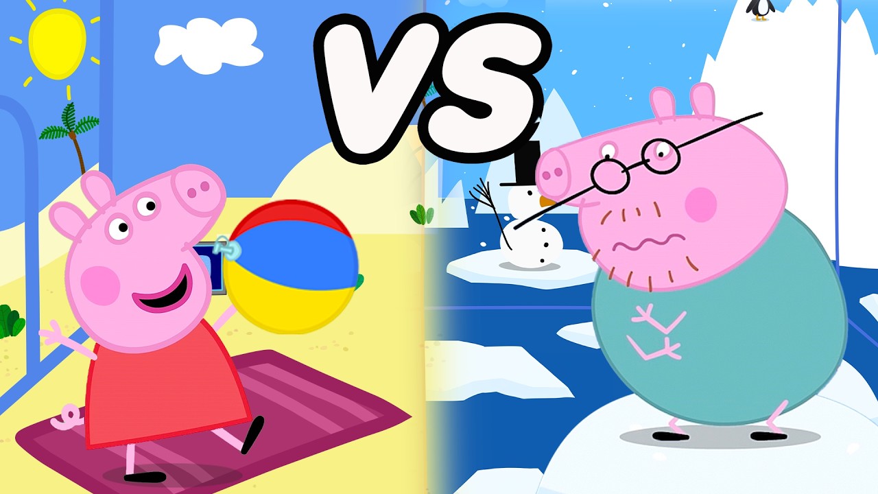 Peppa Pig's HOT vs COLD FAMILY HOLIDAY!☀️❄️ Learning About Weather | Tales Full Episodes | 20 Mins
