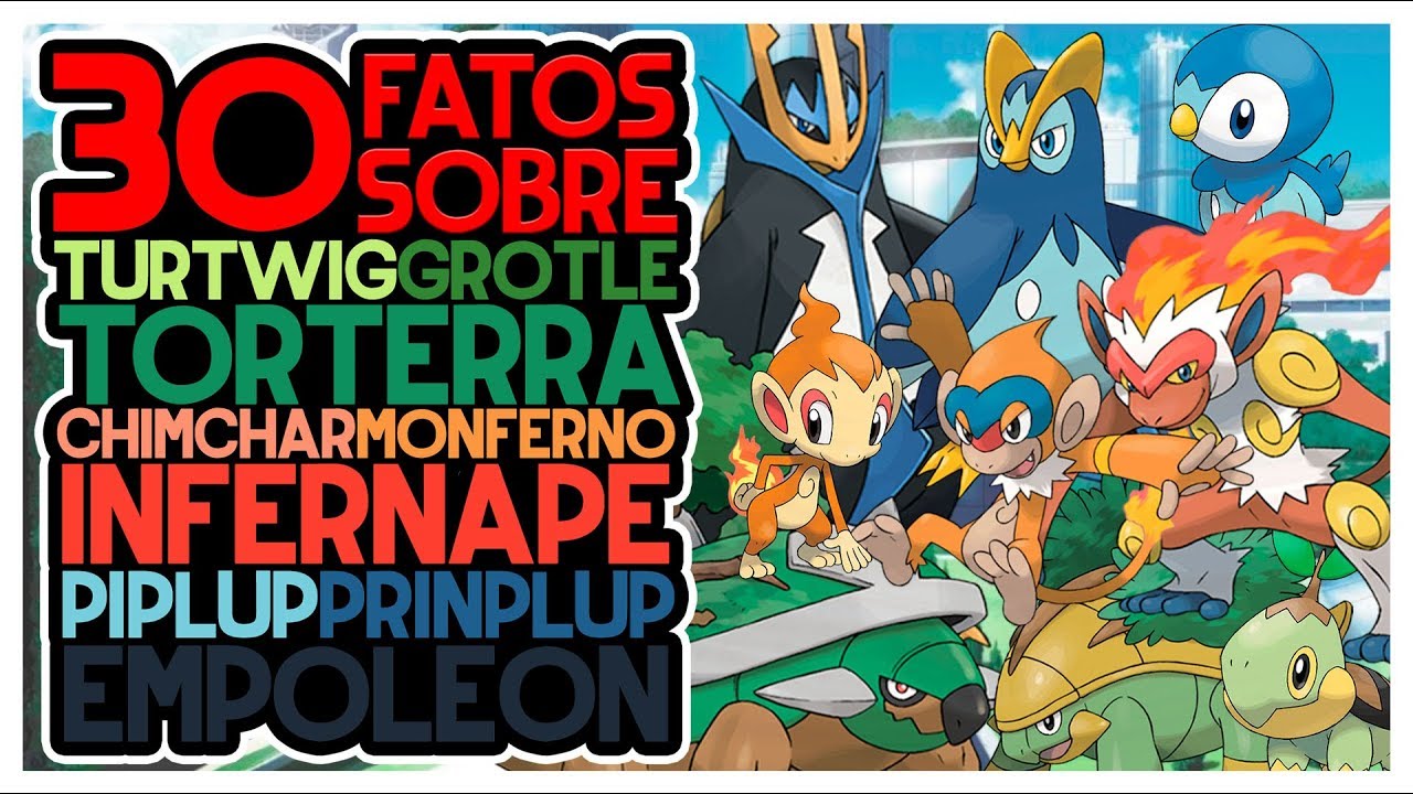 30 FATOS SOBRE OS POKÉMON INICIAIS DE SINNOH