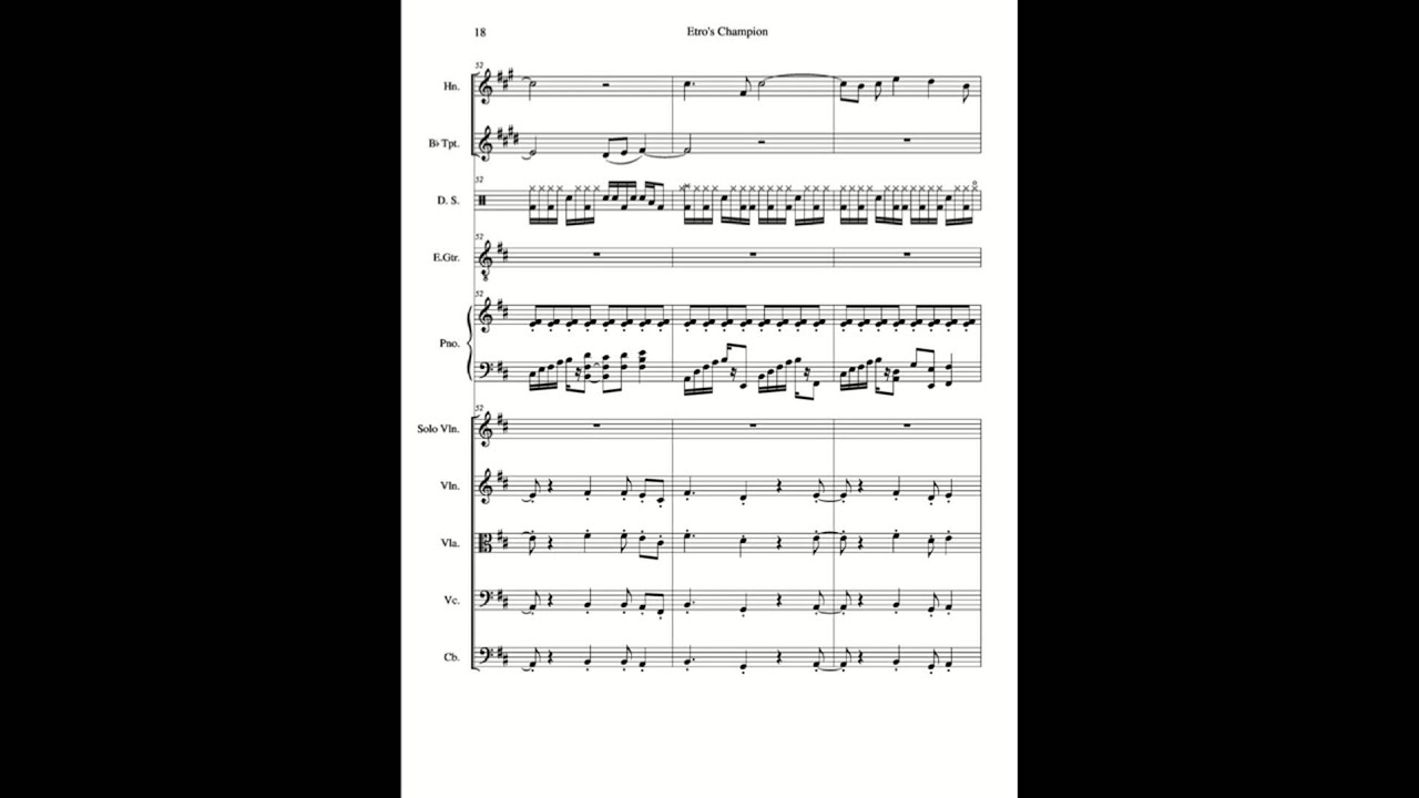 Etro's Champion Full Score