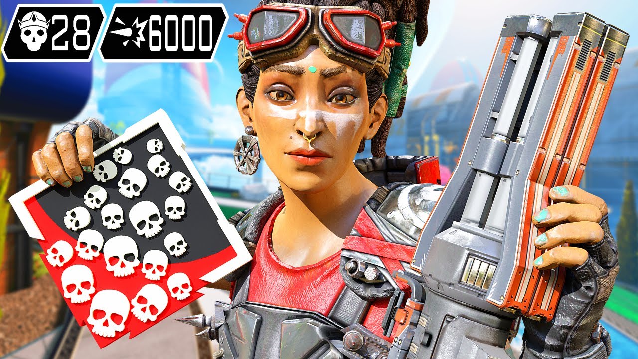 AMAZING RAMPART 28 KILLS & 6000 DAMAGE UNCUT GAME (Apex Legends Gameplay)
