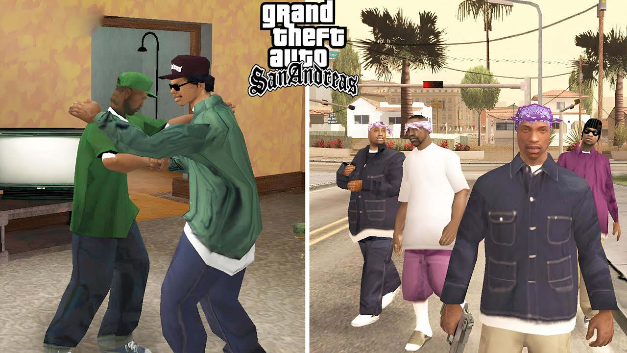 What Happens if Big Smoke and Ryder Save Sweet in The Reuniting The Families in GTA SAN ANDREAS?