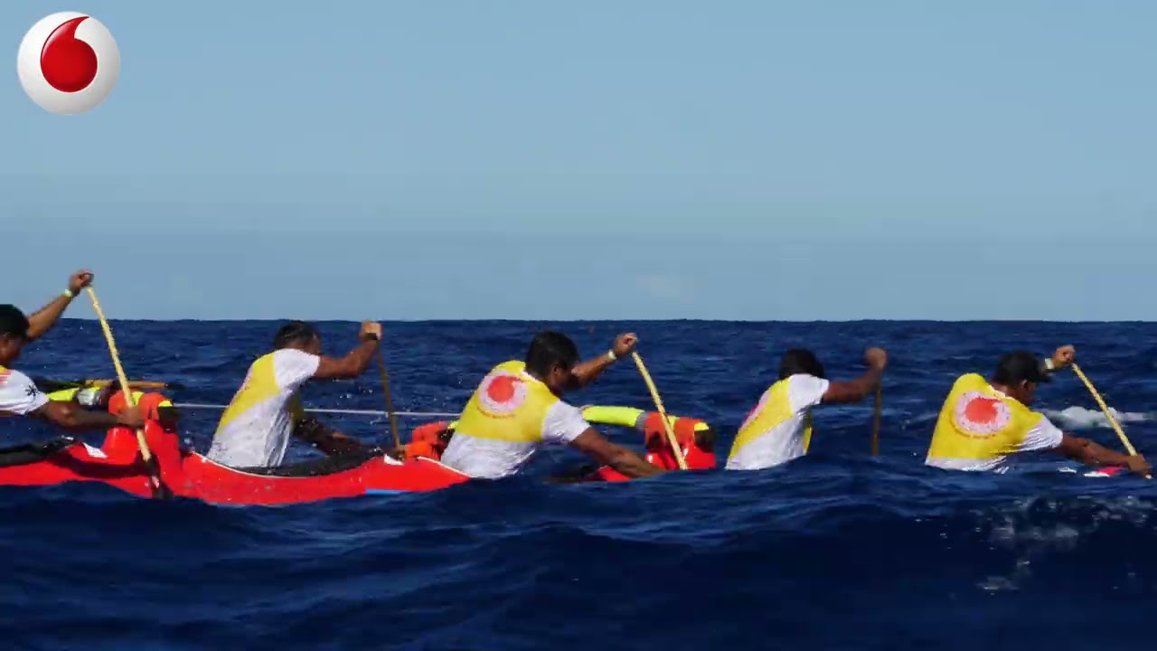 COURSE V6 VODAFONE 2K25 4K PART 1 / Amazing Outrigger Canoe Race on the Ocean !