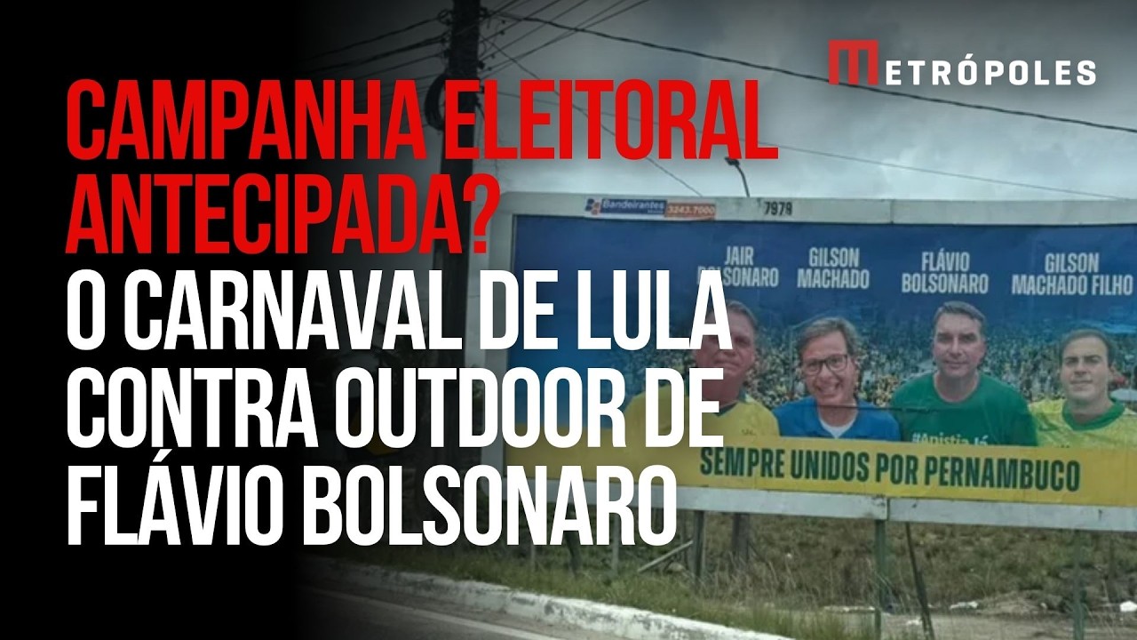 PT revida e acusa aliado de Bolsonaro de campanha eleitoral antecipada  por outdoor de Flávio