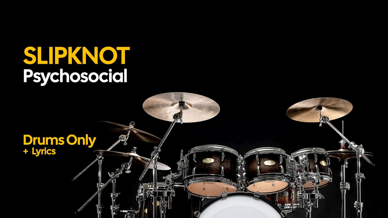 Slipknot - Psychosocial (Drums Only + Lyrics)