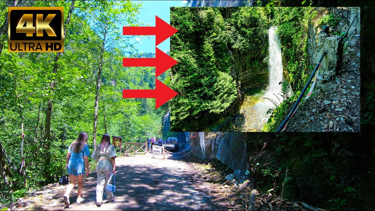 Drive to Palovit Waterfall, Rize in 4k!-Turkish Black Sea Summer 2021