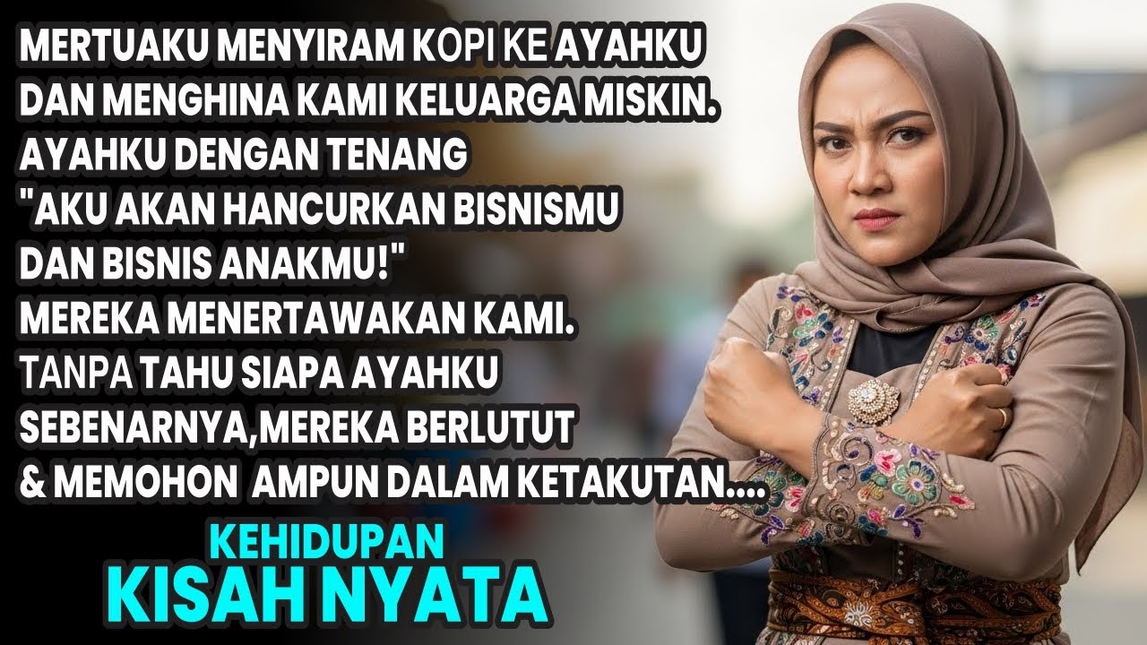 MERTUAKU MENYIRAM KOPI KE AYAHKU & MENGHINA KAMI KELUARGA MISKIN - MEREKA TAK TAHU SIAPA AYAHKU...