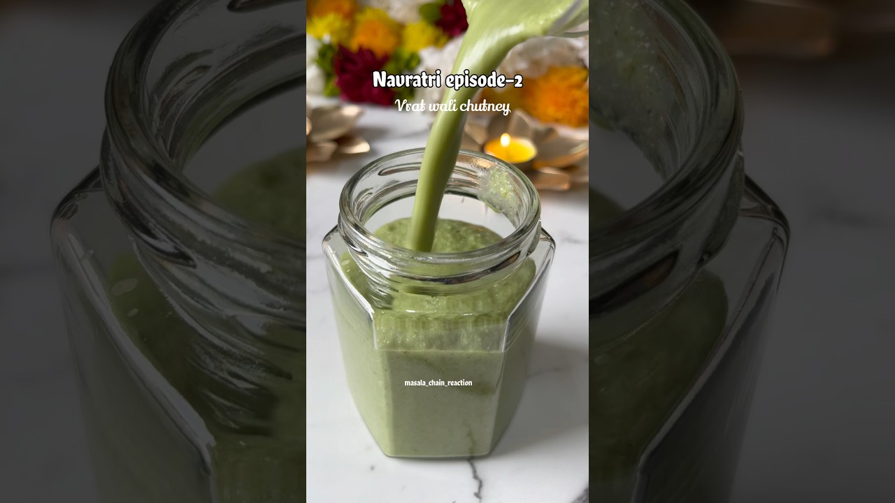 Navratri Special Vrat Chutney Recipe | Falahari Green Chutney for Fast