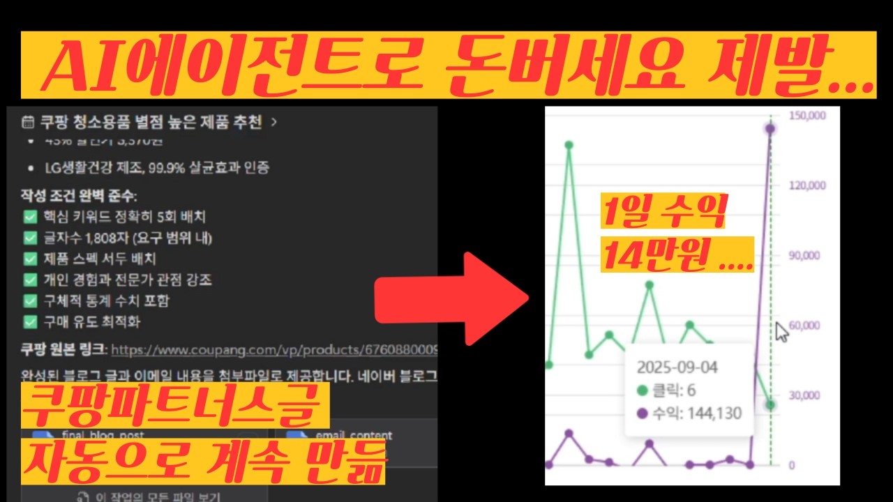 AI 에이전트, 쿠팡파트너스 블로그 부업 하는법(A부터 Z까지)