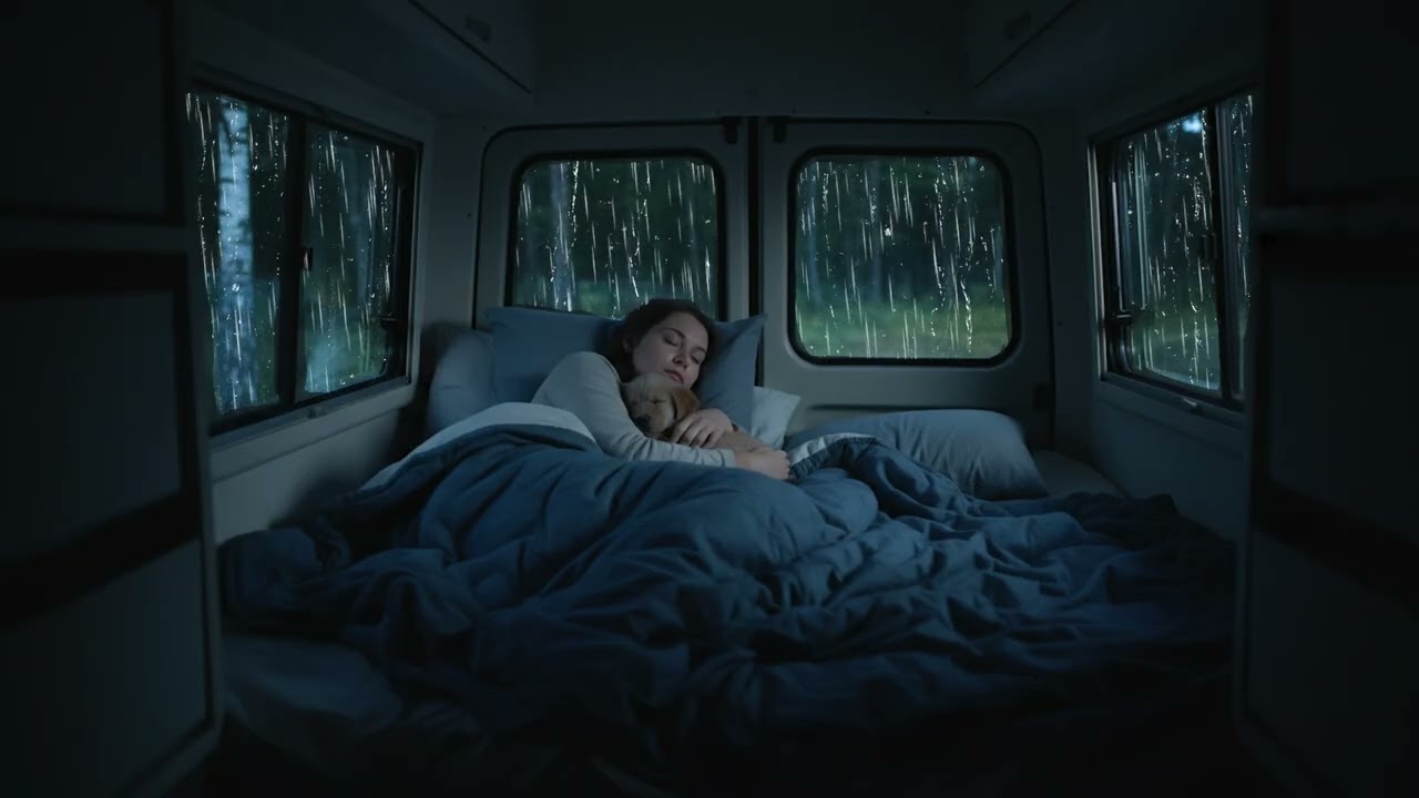 Cozy Car Interior Rain 🌧️ Soft Raindrops for Deep Sleep & Peaceful Night