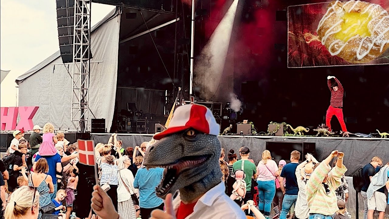 Pappa Kapsyl och Danskosaurus - sommaren 2024 HX-festivalen Helsingborg