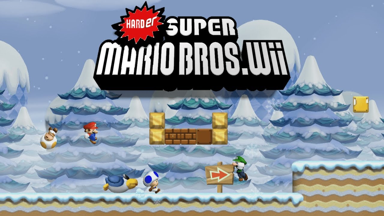 HARDER Super Mario Bros.Wii 100% Playthrough