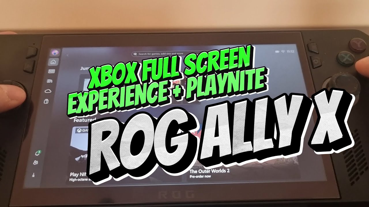 How to install and config XBOX Full Screen Experience+Playnite on windows handhelds