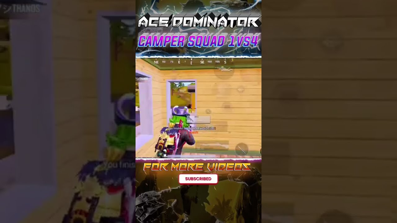 Camper Squad In Ace Dominator Lobby 🙀 1vs4 Clutch Intense. Bgmi Pubg 😅 