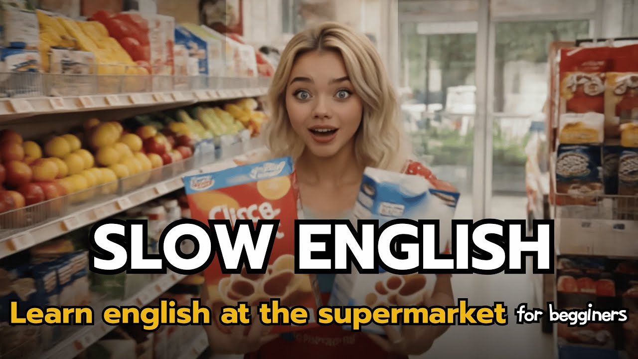 Shopping in English | Slow Daily English for Supermarket Conversation (A1–A2)