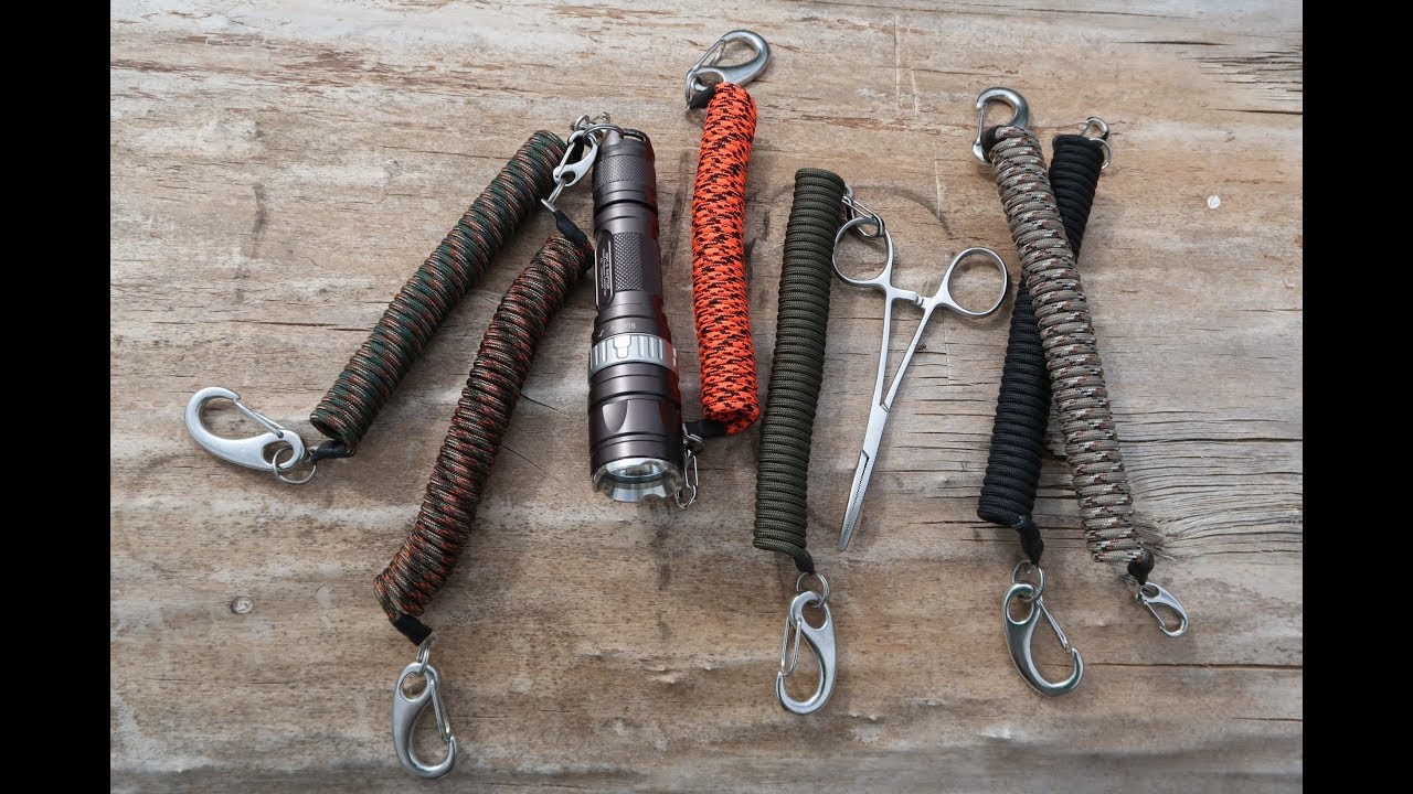 Spiral-Schlüsselband aus Paracord - Coiled Lanyard