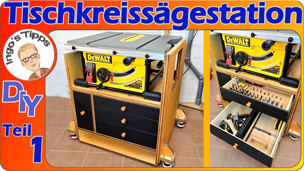 Tischkreissäge Unterschrank Multifunktionstisch 