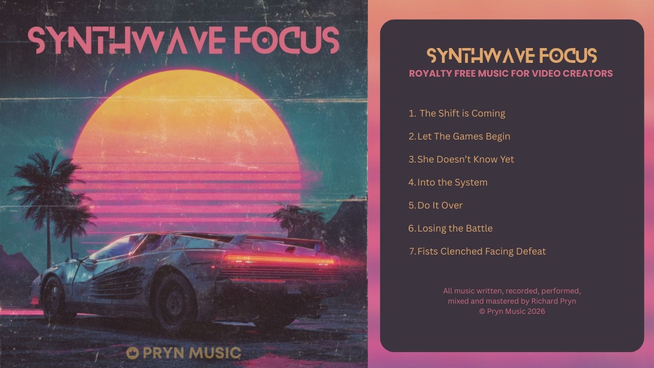 Synthwave Focus - Royalty Free Music by Pryn Music