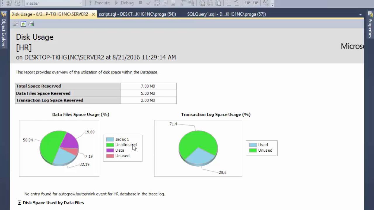 10 Shrink database in SQL Server