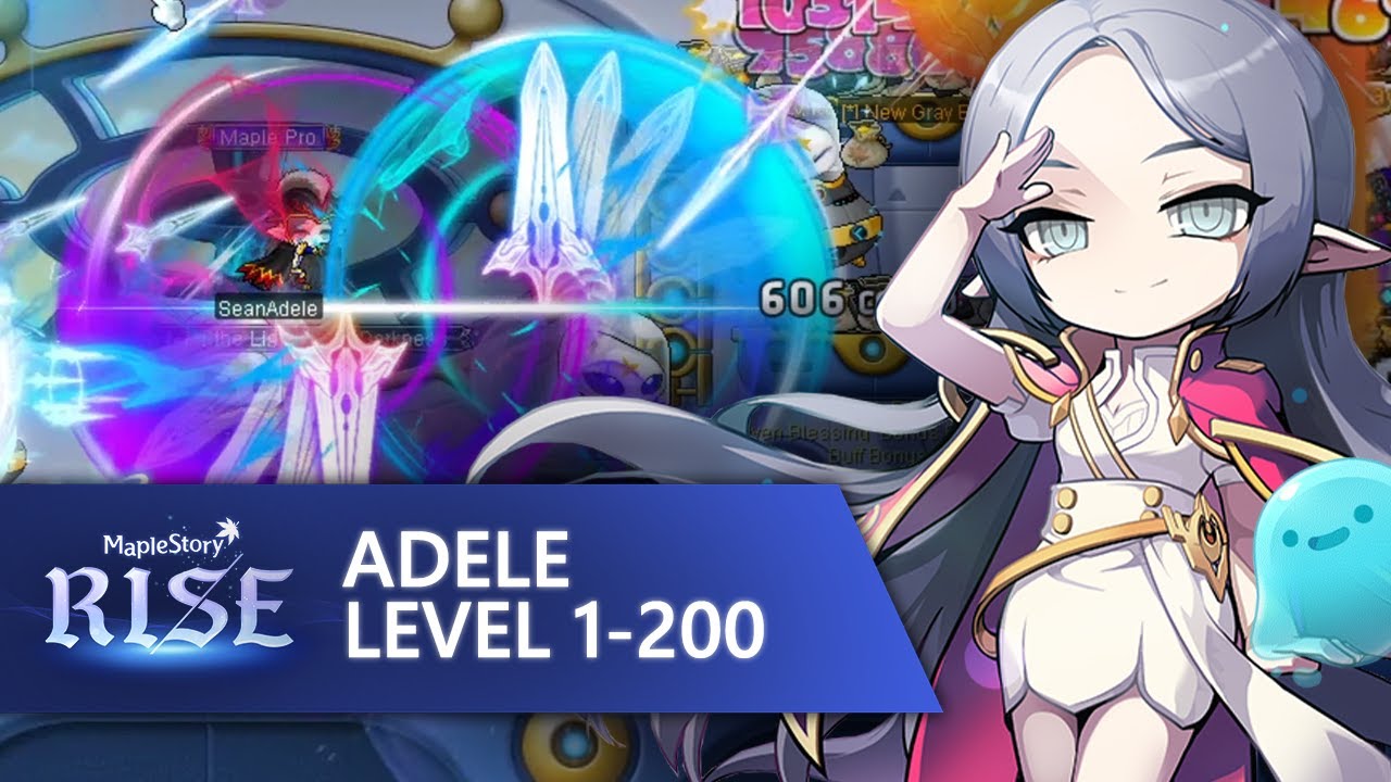 MapleStory Adele Power Leveling 1-200 in 1hr 39mins!