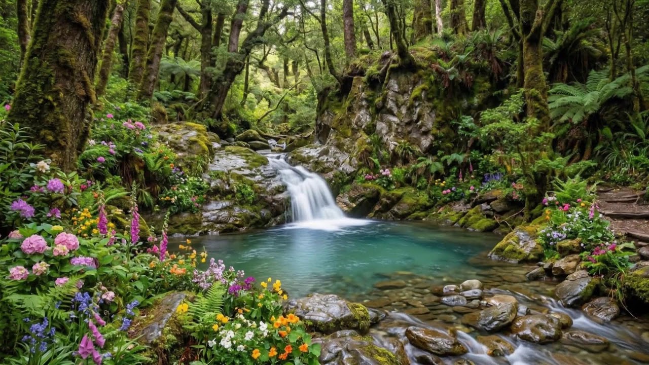 Calming Piano & Water Sounds 🌷 Relaxation for Sleep, Healing & Inner Peace,Water Relax 7