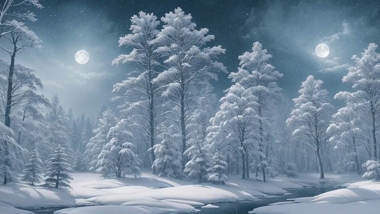 【リラックスBGM】Whispers of the Winter Moonlit Dreamscape