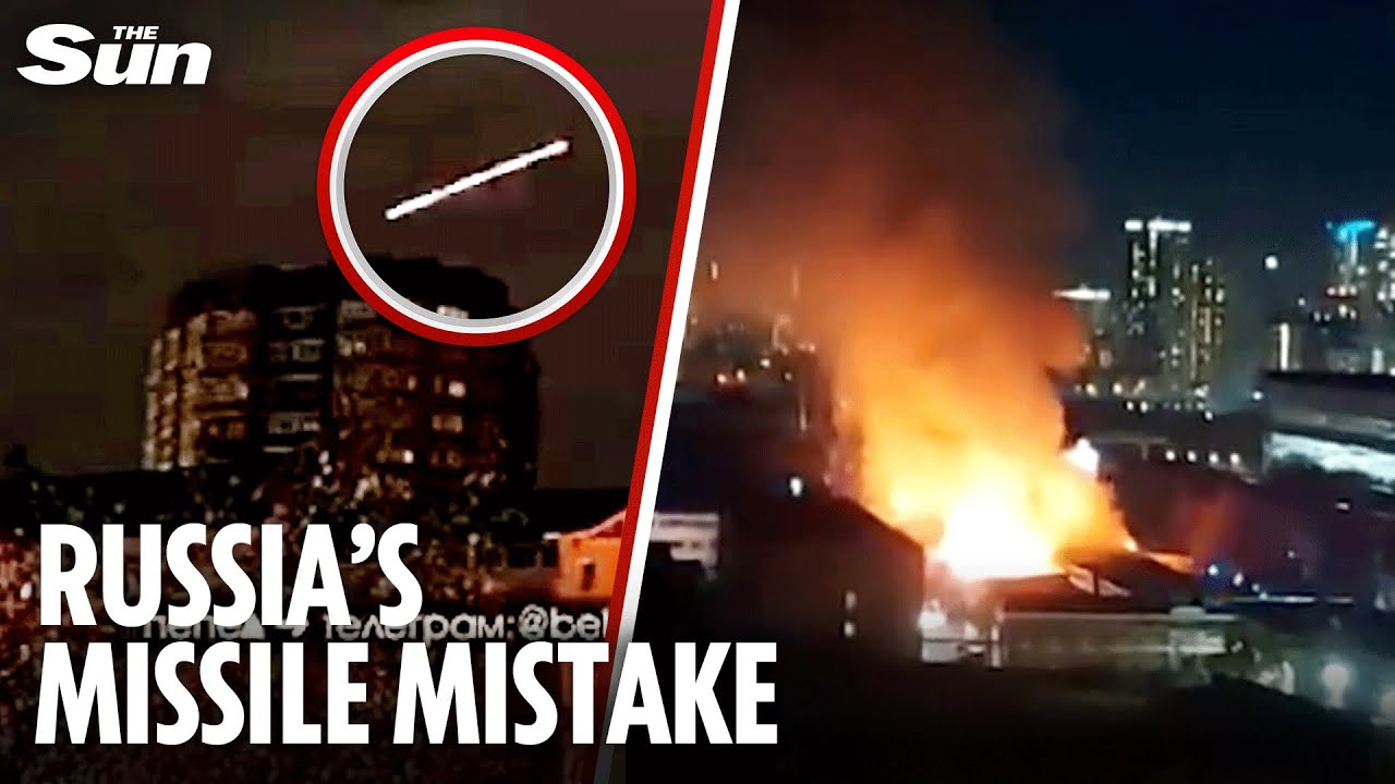 Humiliating moment Putin&rsquo;s air defence system ACCIDENTALLY strikes Russian building in Belgorod