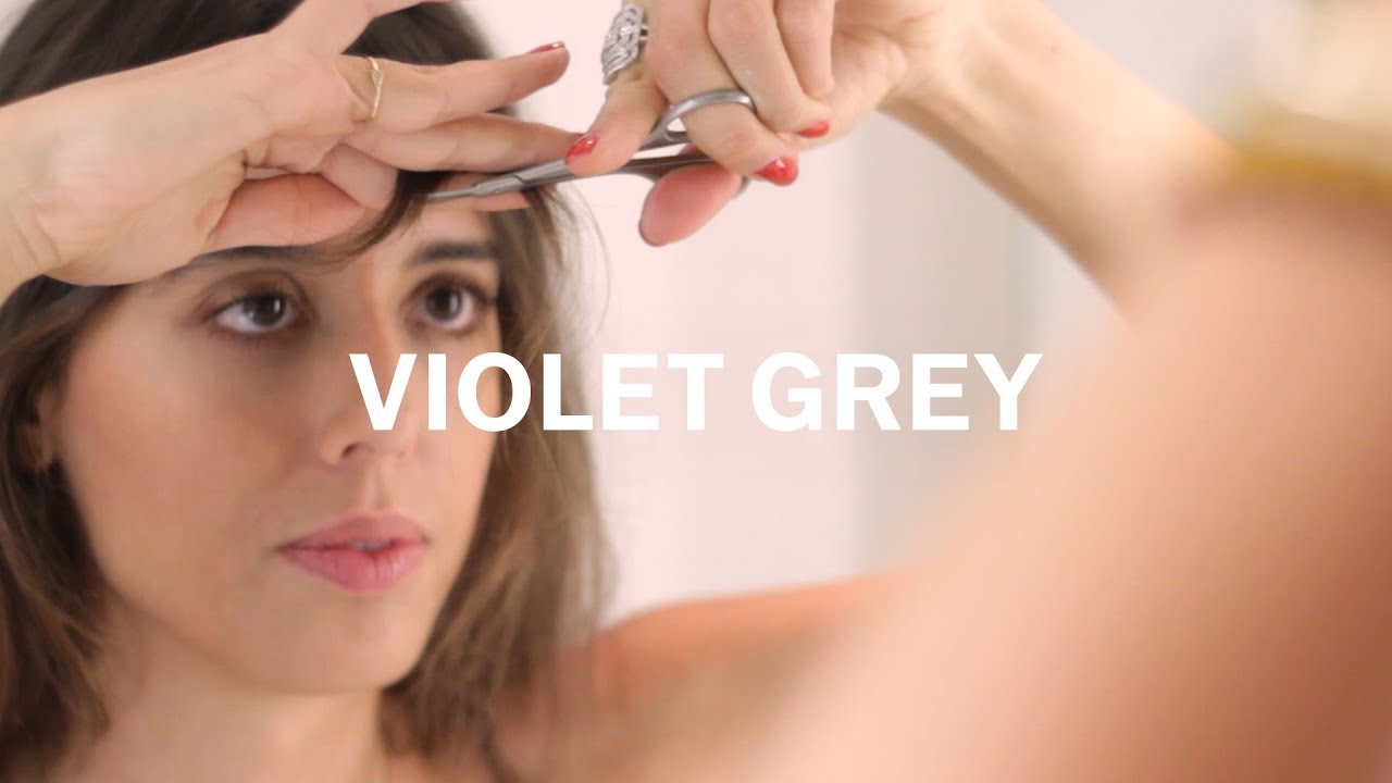 How To Trim Your Bangs At Home with Violette | VIOLET GREY