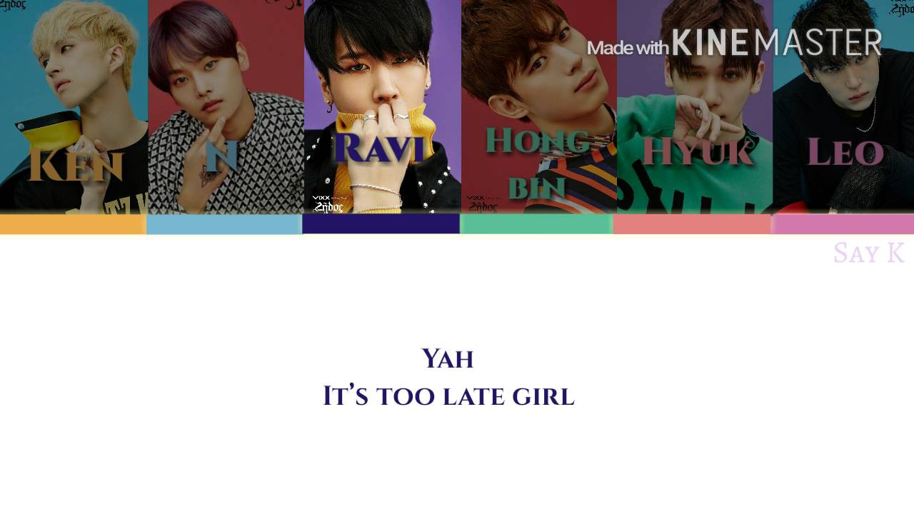Vixx (빅스) - Dynamite [Karaoke ver.] Color Coded Lyrics [Instrumental/Kpop]