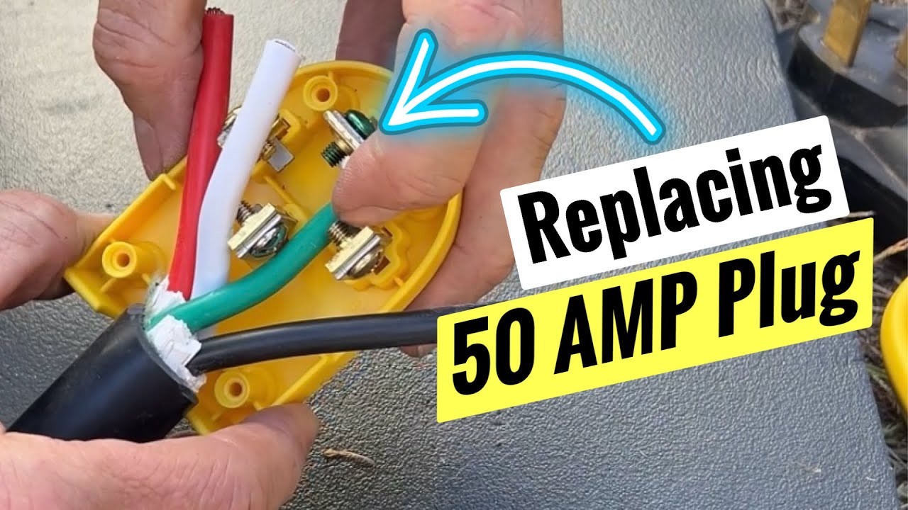 Replacing 50 AMP Plug on RV Power Cord