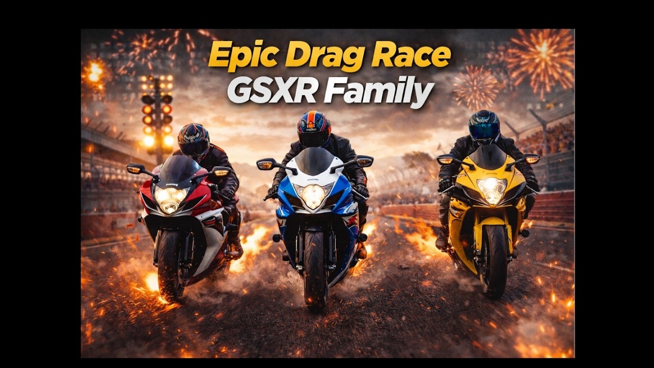 Epic Drag Race GSXR Family Showdown | Who’s the Fastest?