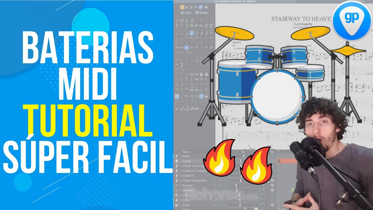 Como hacer BATERIAS MIDI en GUITAR PRO 7 | CURSO
