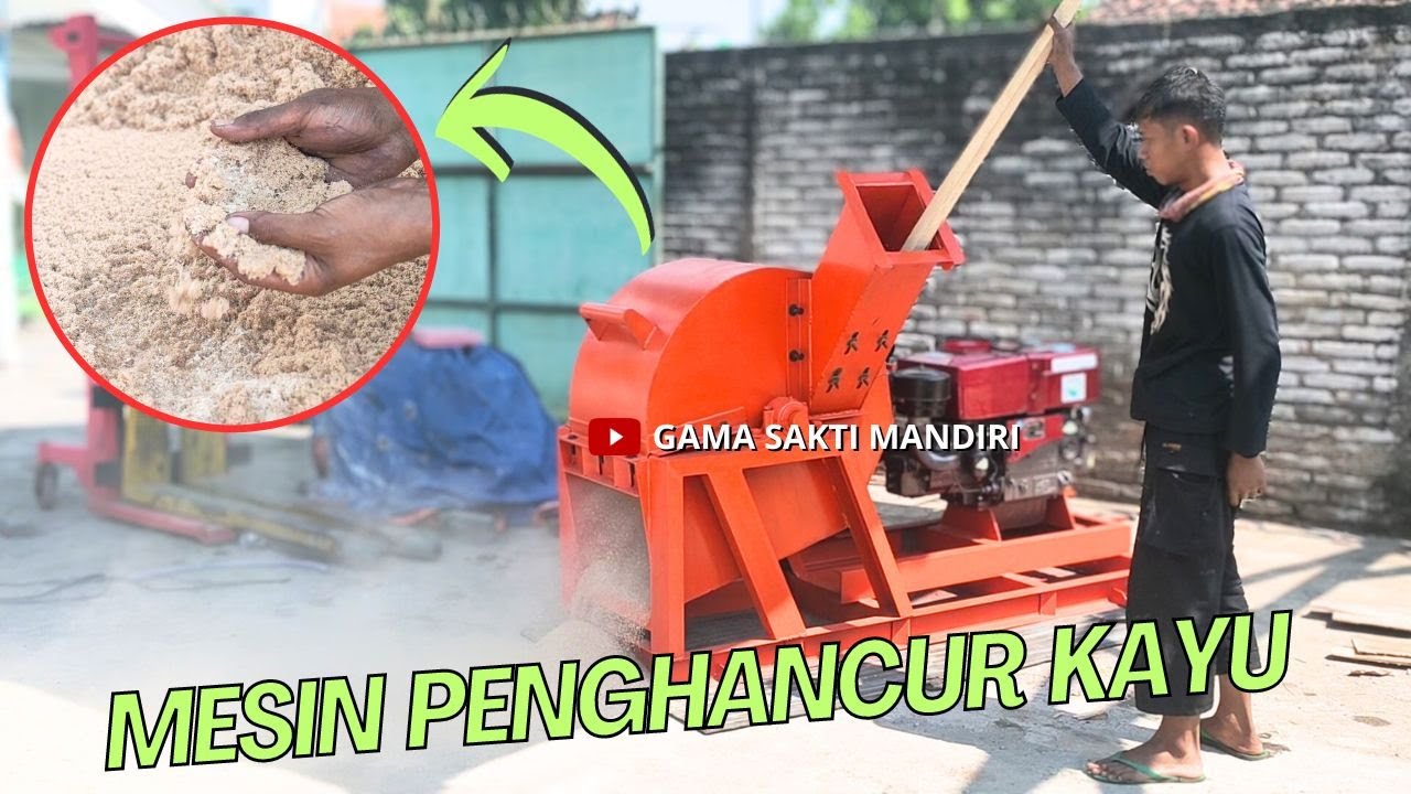 Mesin Penghancur Kayu Menjadi Serbuk Kayu