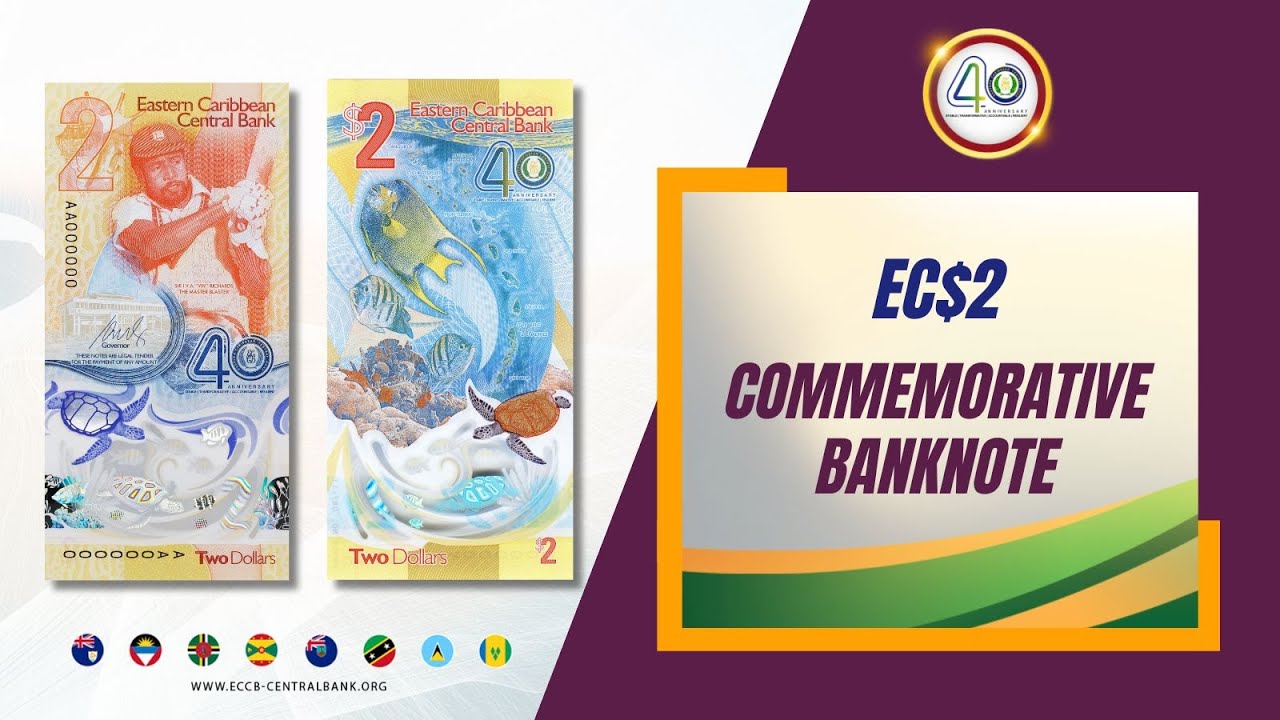 EC$2 Commemorative Bank Note