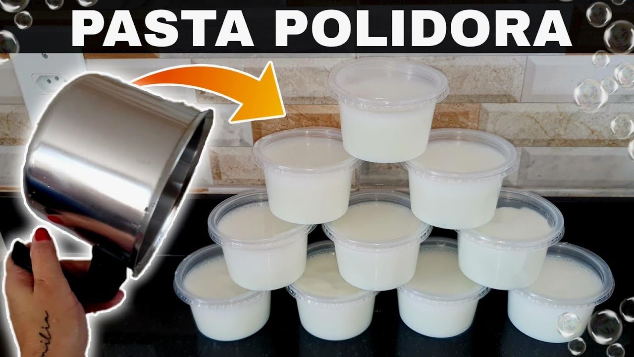 PASTA POLIDORA PARA ALUMÍNIO E INOX🤑 DEIXE TUDO BRILHANDO SEM ESFORÇO (FAÇA E VENDA)