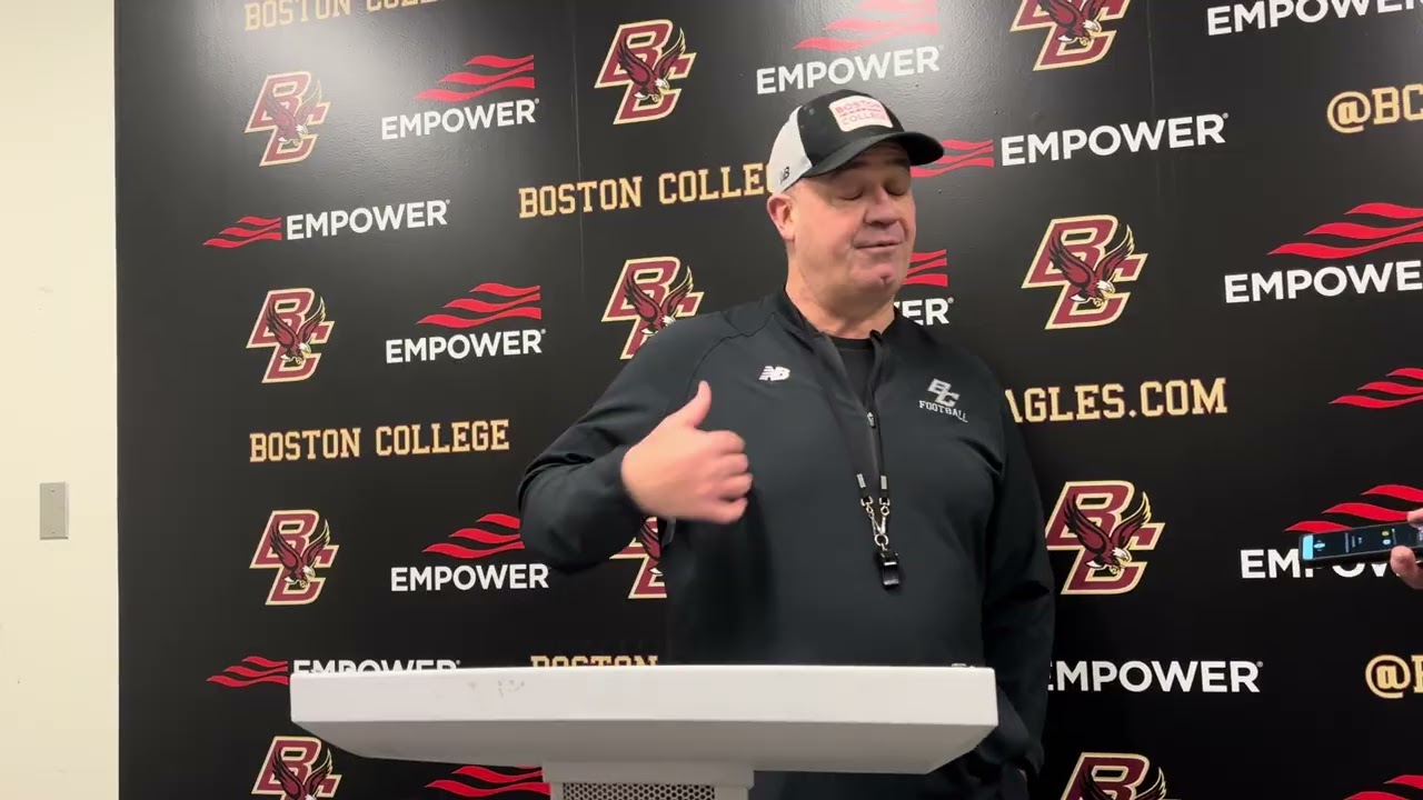 Boston College Football Head Coach Bill O’Brien Ahead of Georgia Tech 