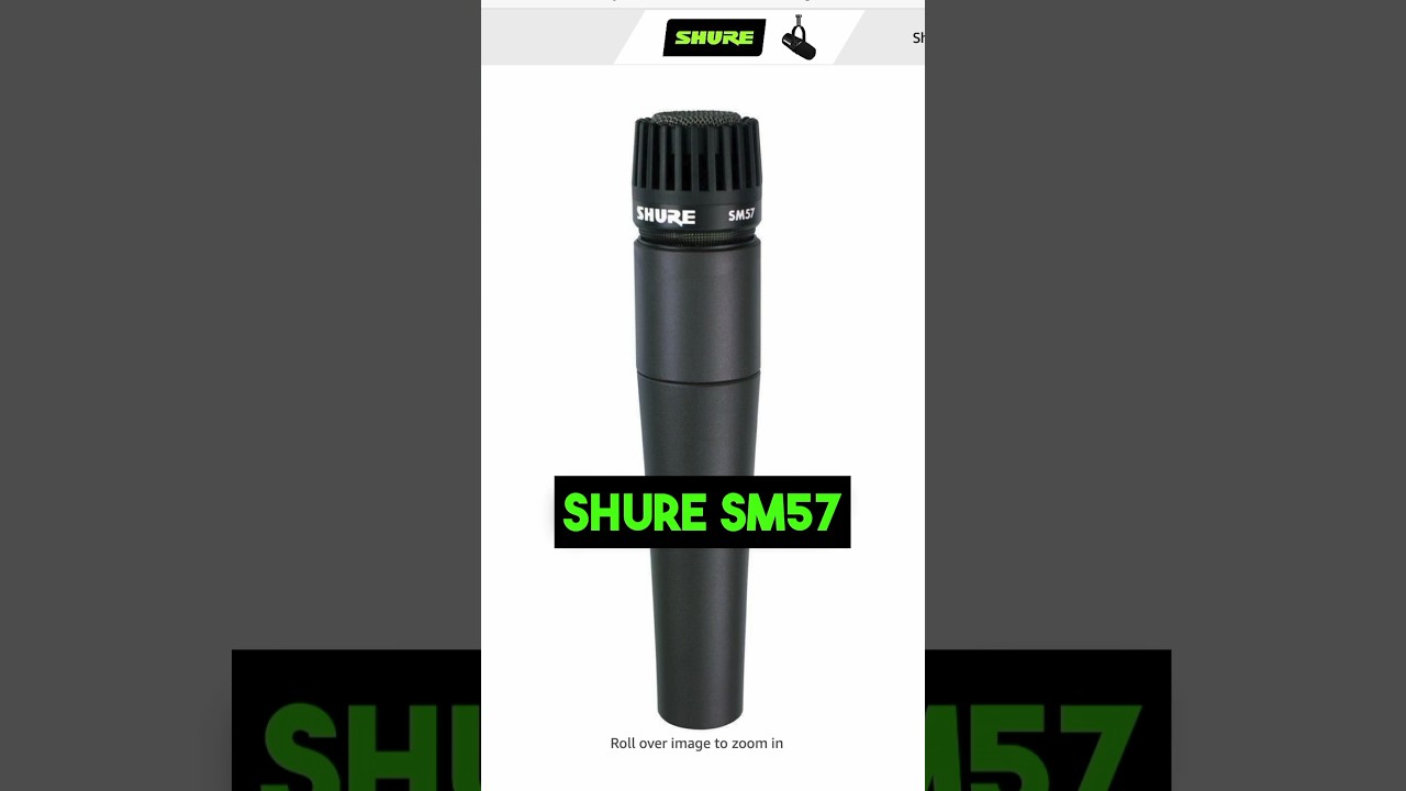 SHURE SM57: самый популярный динамический микрофон ВСЕХ ВРЕМЁН!