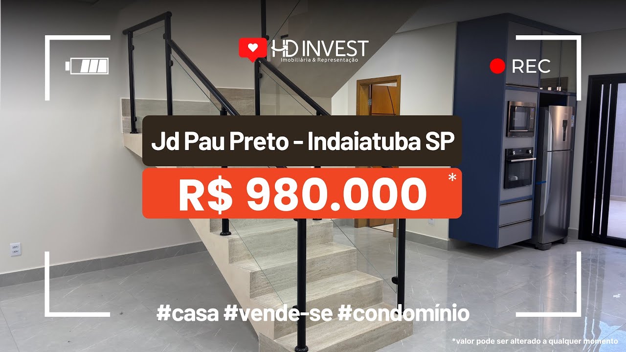 Casa Jardim Pau Preto - Indaiatuba SP | Código CA01877