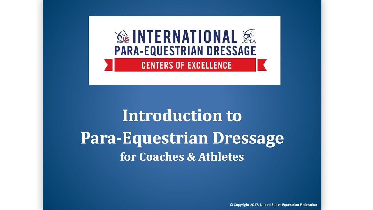 Introduction to Para-Equestrian Dressage