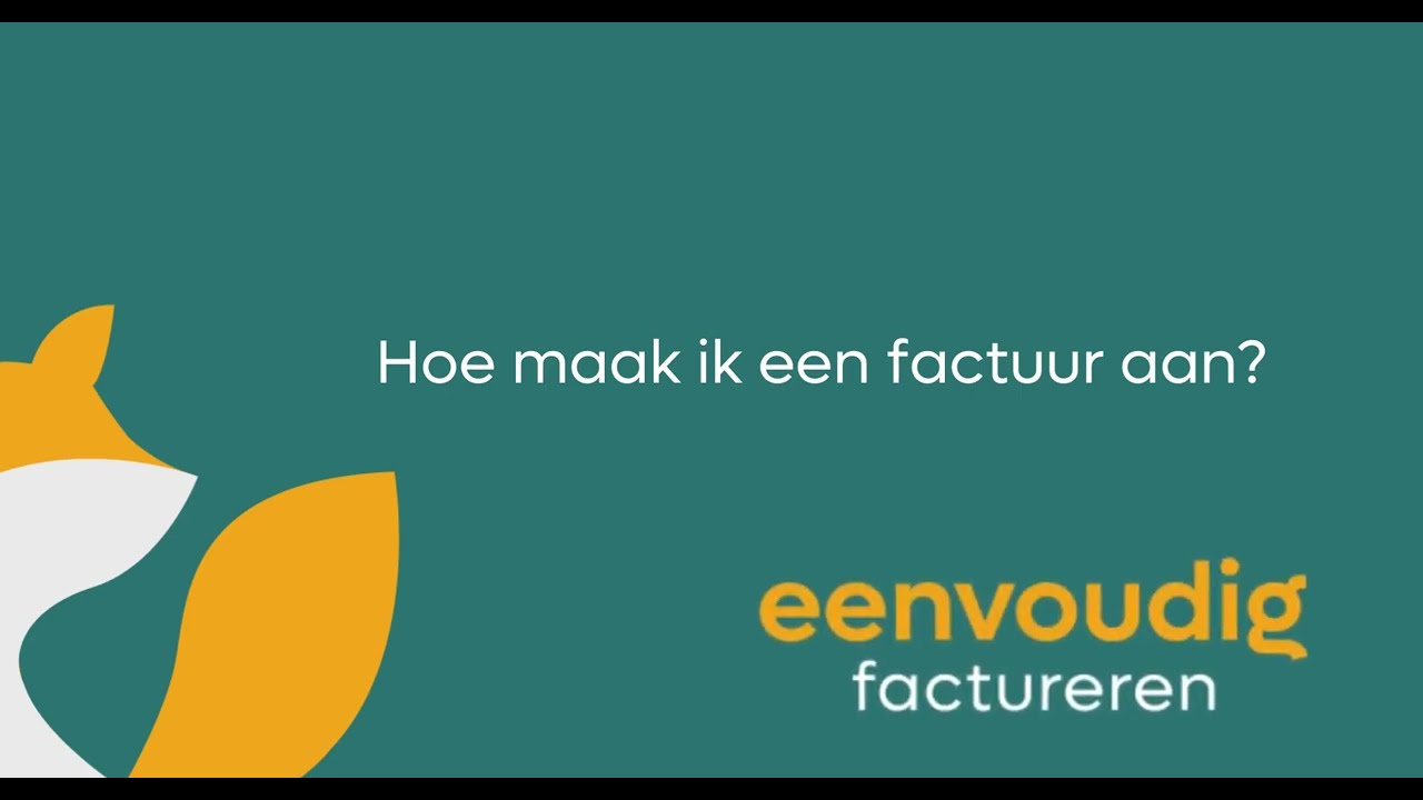 Hoe maak ik een factuur aan?