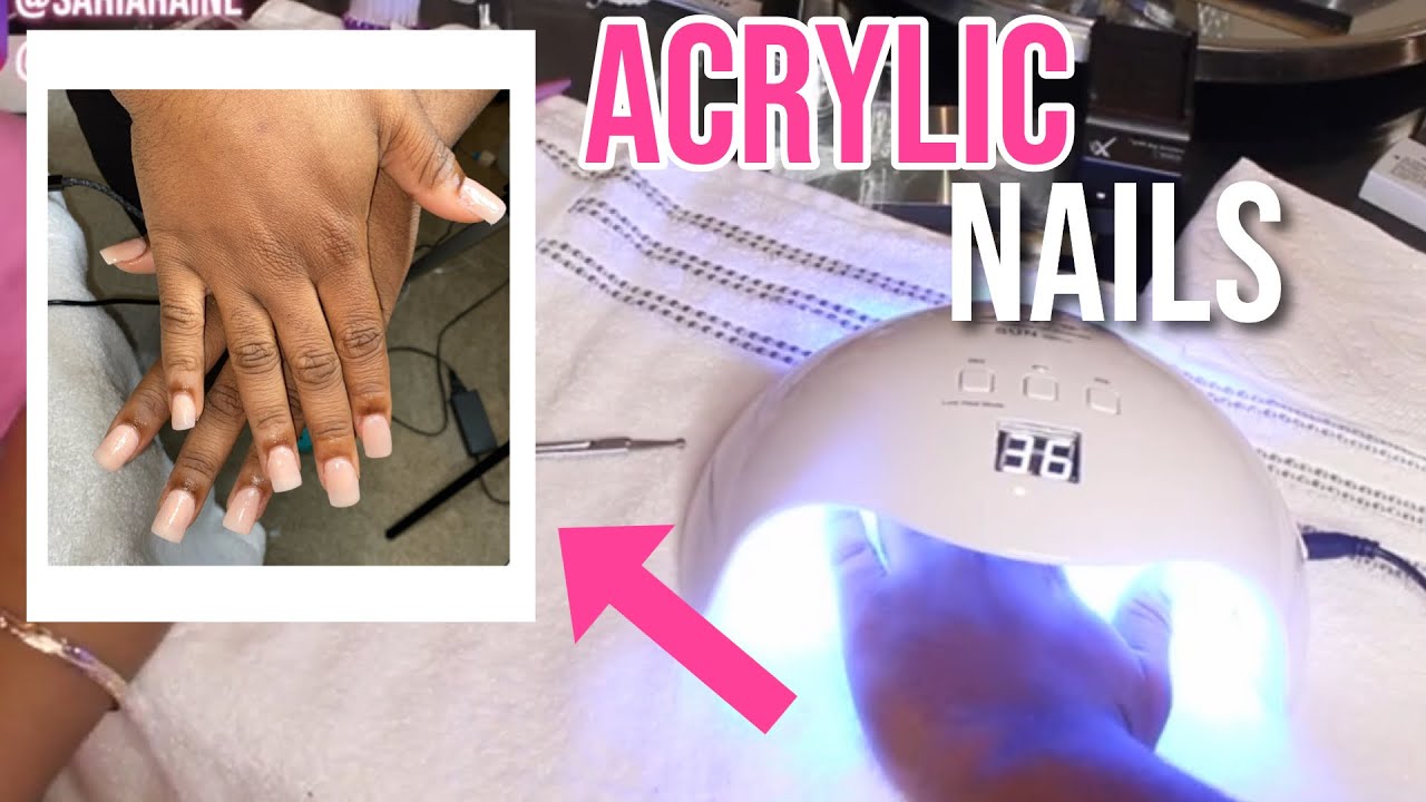 doing acrylic nails for the first time EVER at 3AM! | Saria Raine