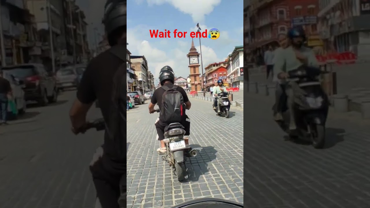 😱WAIT FOR END #shorts #sgortsfeed #like #viralshorts #motovlog #srinagar #srinagarvlog #bike