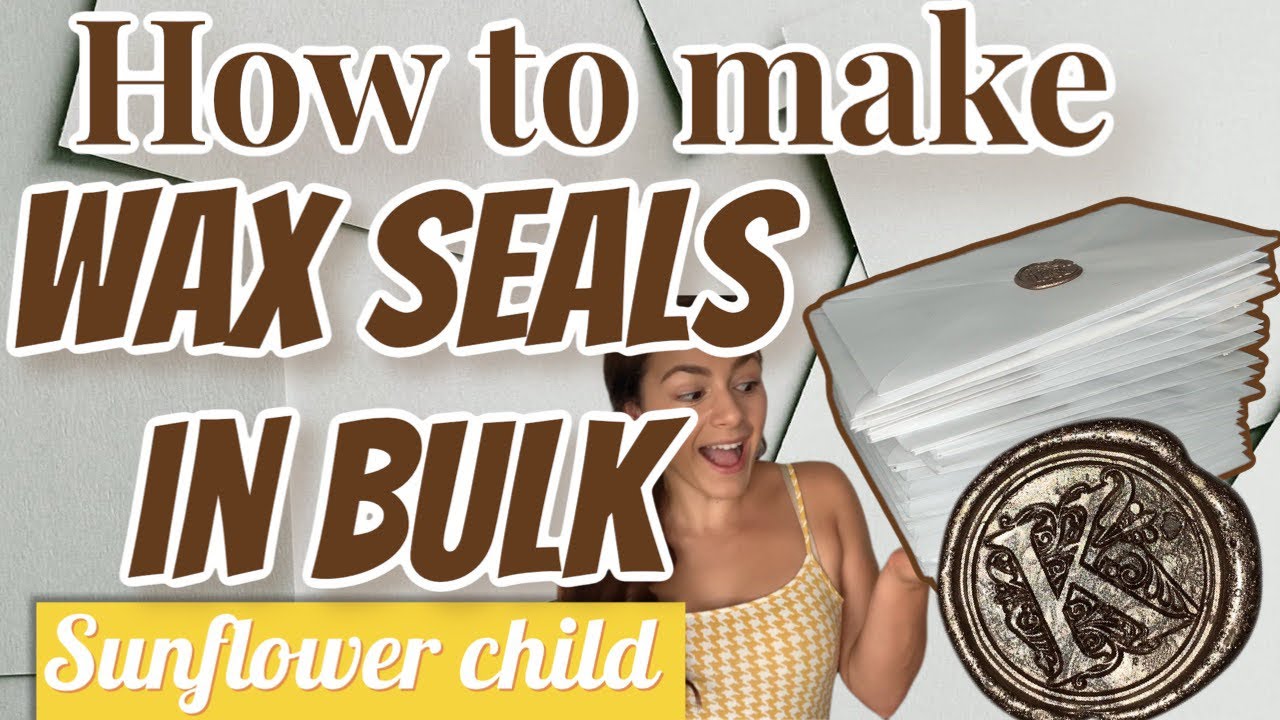 How to use wax seal stamps IN BULK