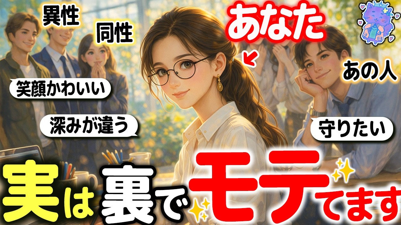 【気づいてないだけ】実は陰でモテてる魅力✨あなたのこと異性・同性・あの人に聞きました！外見・内面・意外な愛され要素まで徹底解明｜タロット恋愛占い