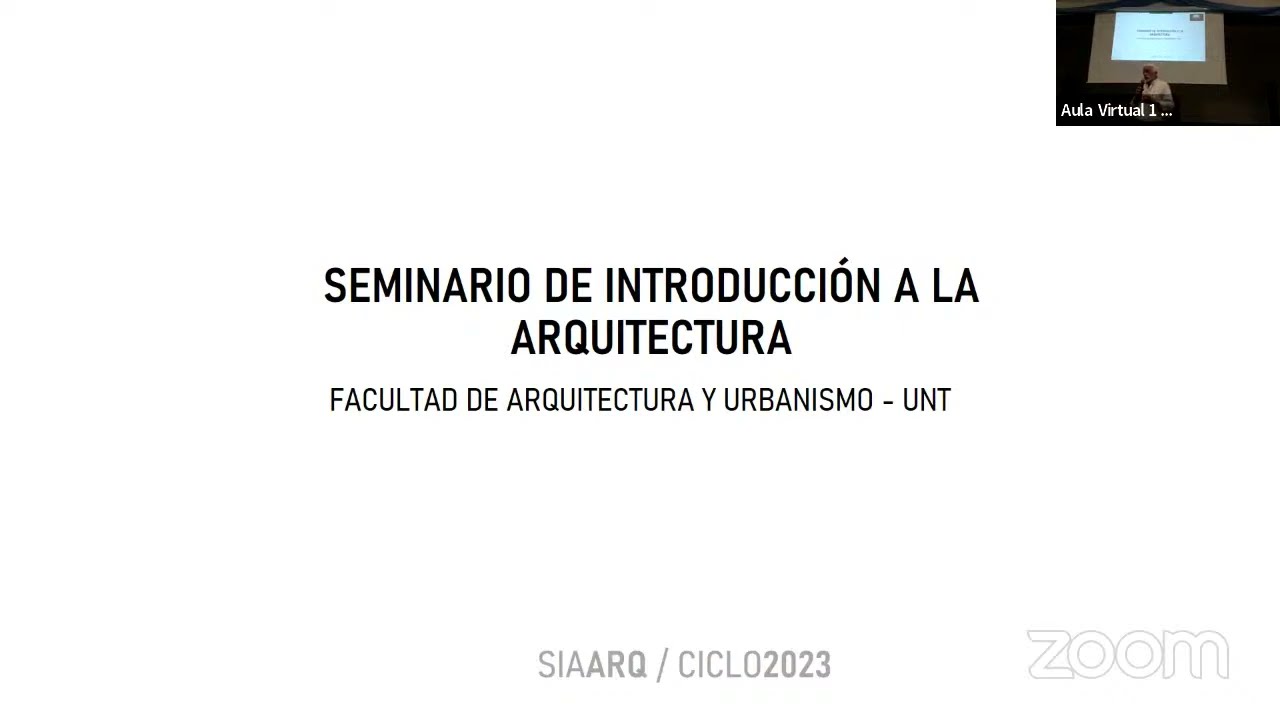 UNT FAU - Ingreso 2023 - Seminario Introducción a la Arquitectura - 1er Encuentro