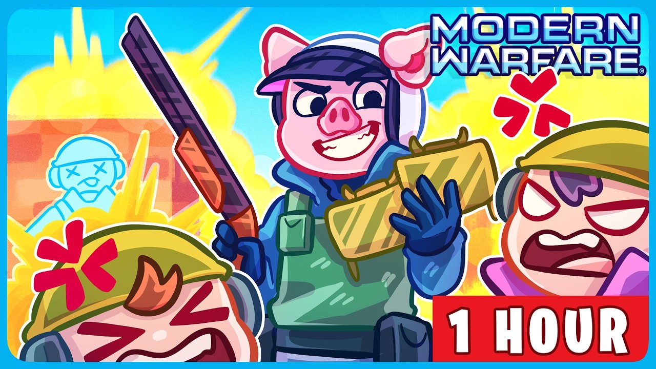 Modern Warfare For 1 Hour Straight (HACKERS EVERYWHERE)